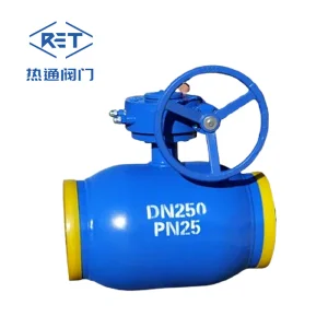 Standard Bore Gear Operated Fully Welded Ball Valve
